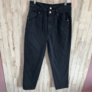 Pacsun Black Super High Rise Mom Jeans Paperbag